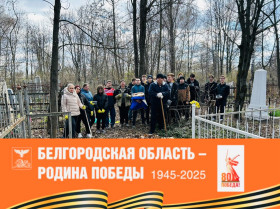 Уборка памятников солдат Великой Отечественной войны.
